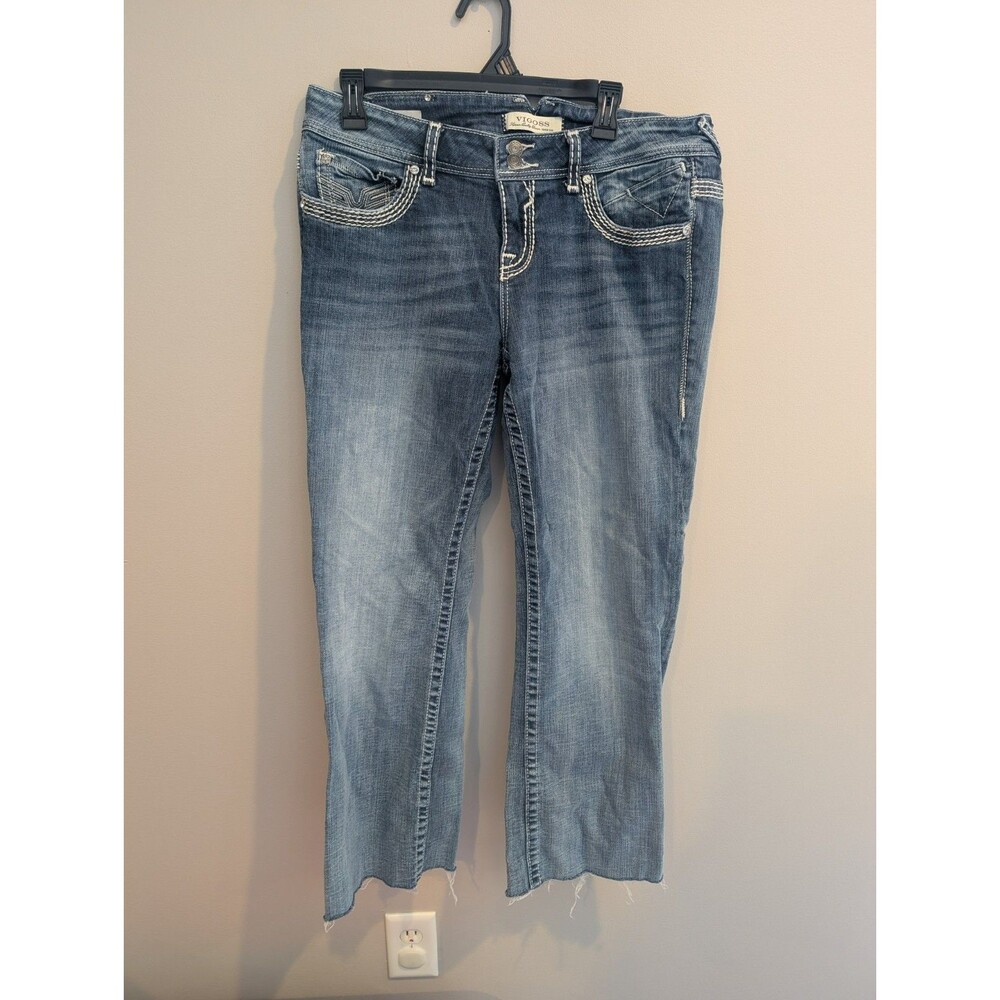 VIGOSS 13/14 Boot THE CHELSEA WOMEN'S DENIM BLUE JEAN CAPRI CROPPED